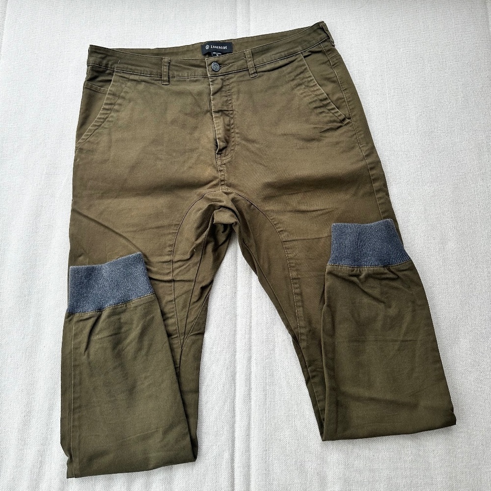 Zanerobe Sureshot Denim Jogger Olive green